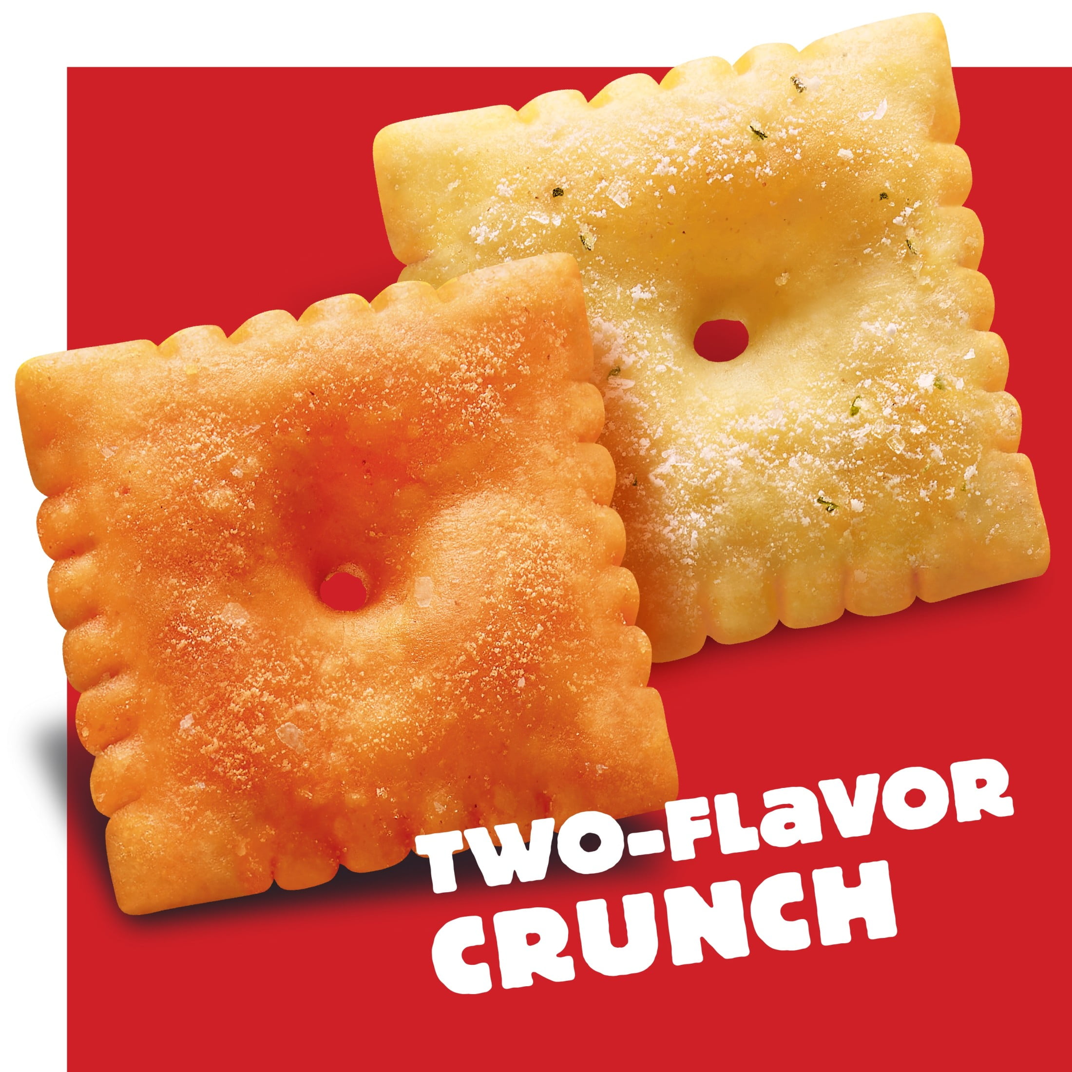 (12 pack) Cheez-It DUOZ Sharp Cheddar and Parmesan Baked Snack Crackers, Lunch Snacks, 12.4 oz