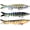 3 Pack-Style 4, variant on BARMOTU Fishing Lures Multi Jointed Fish Fishing Kits Slow Sinking Lifelike Swimbait Freshwater and Saltwater Crankbaits for Bass Trout Bass Lures