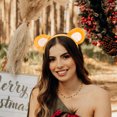 thumbnail image 4 of Bonita diadema con orejas de oso para cosplay, accesorio para disfraz de oso de peluche, ideal para maquillaje, lavado de cara y para adultos y niños pequeños, 4 of 8