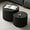 Black Large, variant on Round Nesting Coffee Table Set of 2 Modern Small Round Coffee Table Travertine Side Table Small End Table Circular Coffee Tables Circle Nested Coffee Tables for Living Room (Travertine)