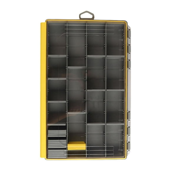 Caja de aparejos de pesca ligera con múltiples rejillas, caja para señuelos, práctico contenedor de almacenamiento 275 x 18 x 45 cm