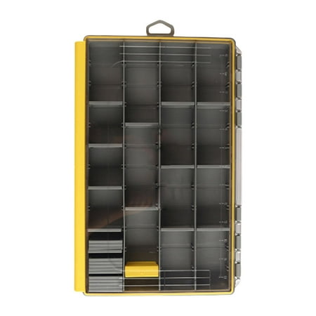 Dualoai Fishing Tackle Box Lightweight Multi Grids Lure Box Convenient Storage Container 27.5x18x4.5cm