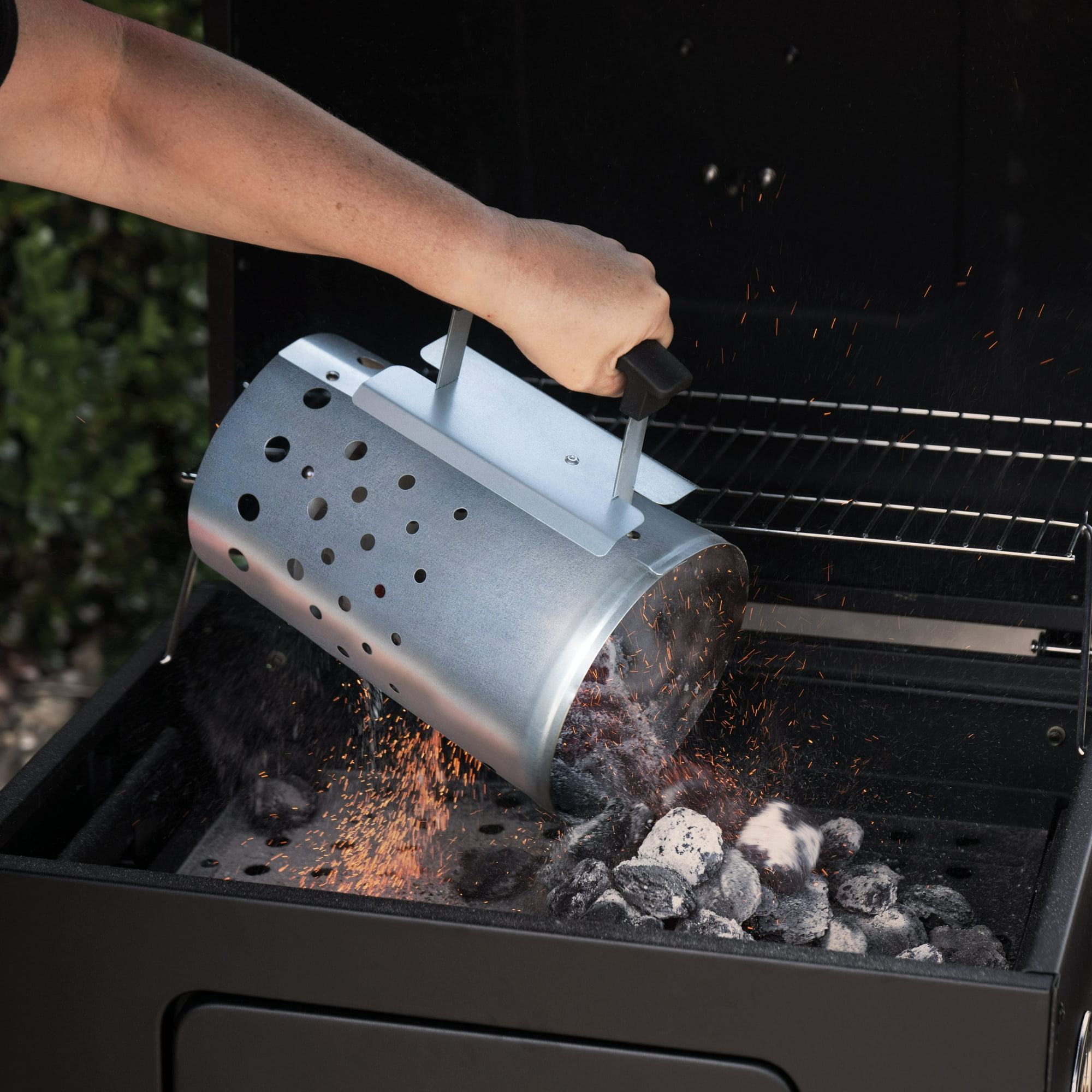 Expert Grill Charcoal Chimney Starter for Outdoors, with Safety Handle