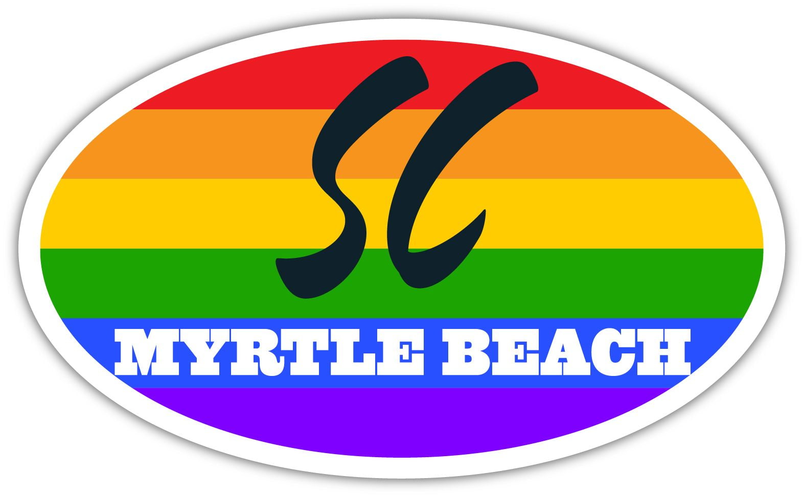 Myrtle Beach SC South Carolina Horry County Rainbow Pride Flag 6