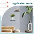 thumbnail image 6 of Cloud Acrylic Wall Mounted Display Stands Floating Wall Shelf with Screw Clear 11.6x6.8x5.8cm, 6 of 6