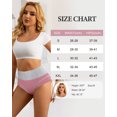 thumbnail image 2 of MEIYATING Women's High Waisted Cotton Underwear Tummy Control Briefs Underwear Postpartum Full Coverage Panties 4 Pack, 2 of 6