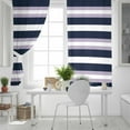 thumbnail image 5 of Fsddascl Purple Navy Blue Striped Blackout Curtains for Bedroom/Living Room, Thermal Insulated Kitchen Curtains, Abstract Gradient Lines Art Grommet Darkening Window Treatment Drapes 42"x84"x2, 5 of 8
