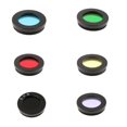 thumbnail image 1 of Paquete de 6 filtros de accesorios de lente de ocular de telescopio astronómico Hugo 1,25 pulgadas negro rojo azul amarillo, 1 of 10
