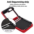 thumbnail image 4 of Decase for Samsung Galaxy Z Flip 5 Luxury Zipper Wallet Phone Case, Multi-Function Kickstand Card Holder Adjustable Fashion Flip Cover Case with Crossbody Strap for Samsung Z Flip 5 5G,Red, 4 of 8
