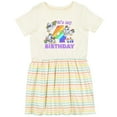 thumbnail image 3 of Inktastic It's My 4th Birthday Unicorn Girls Toddler Dress, 3 of 5