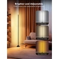 thumbnail image 3 of Smart LED Floor Lamp, Corner Light Work with Alexa&Google Home,1200LM, Modern Floor Lamp with 16 Million Colors RGB, Music Sync, Color Changing Standing Lights,for Living Room Bedroom,1 Pack, 3 of 15