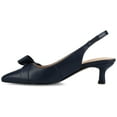 thumbnail image 3 of Journee Womens Paloma Sling Back Pointed Toe Kitten Heel Pumps, 3 of 10