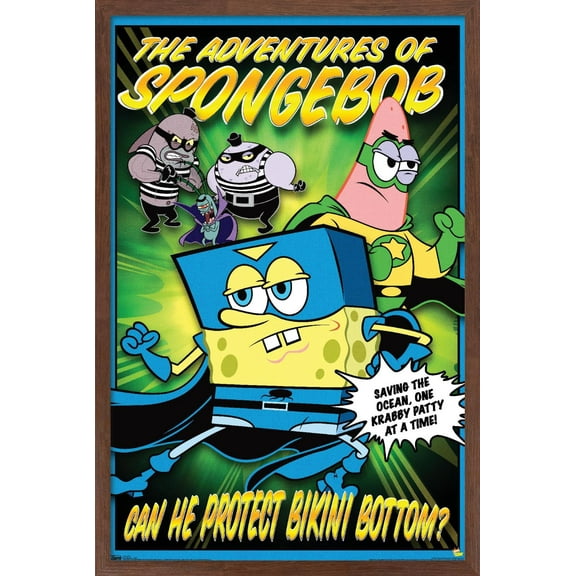 Nickelodeon Spongebob Squarepants - Funny Wall Poster, 14.725" x 22.375" Framed