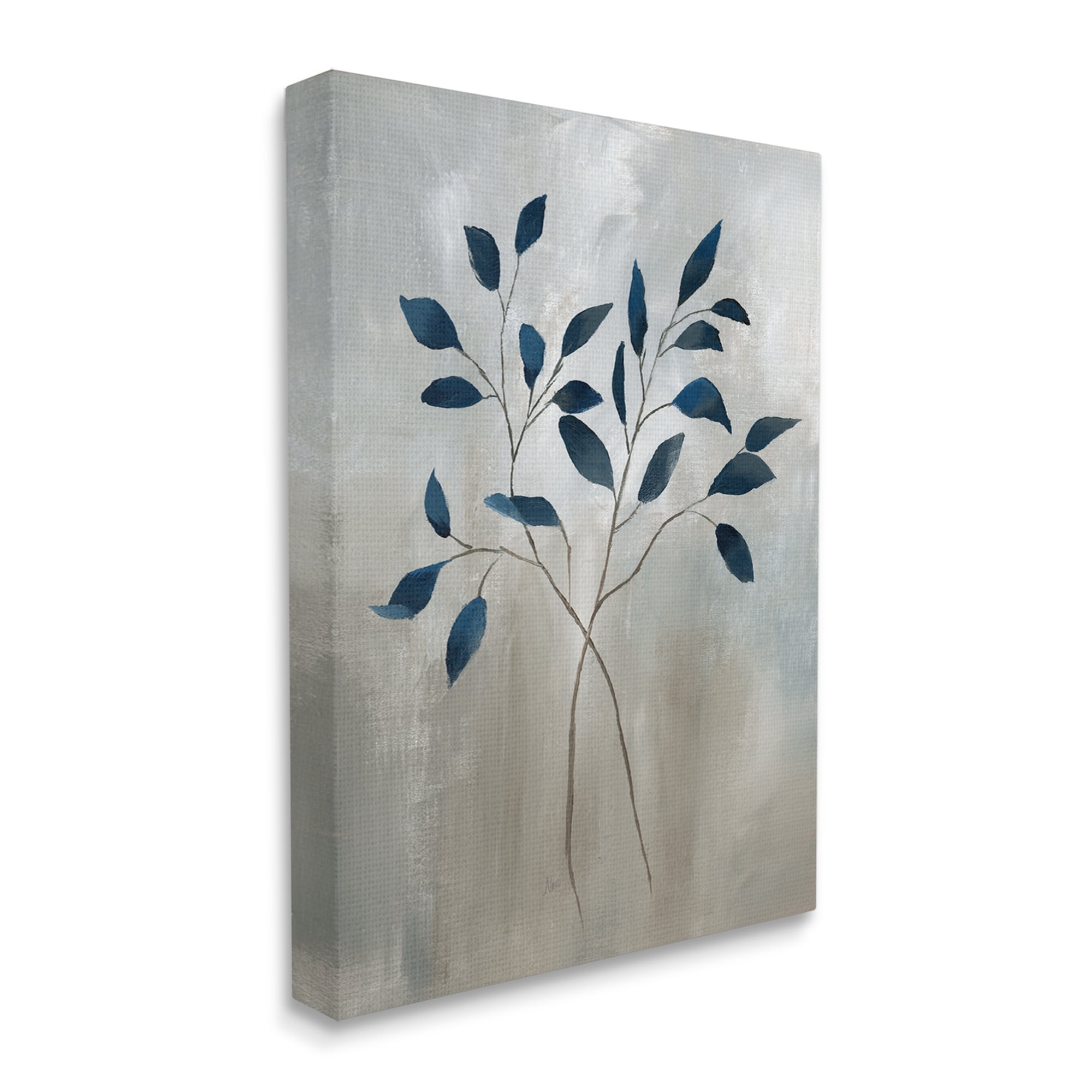Stupell Industries Grey Herb Sprigs Botanical & Floral Painting Gallery Wrapped Canvas Print Wall Art, 30 x 40