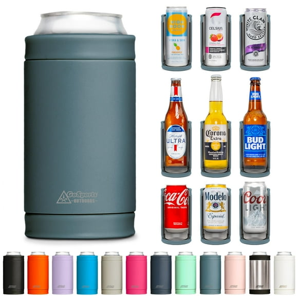 Enfriador de Latas Aislado DUALIE 3 en 1 Universal 355 mL Azul Piedra