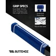 thumbnail image 4 of Buttendz Fusion Z Hockey Stick Replacement Grip - Reusable Design, Small Knob Player Grip for Top Hand Mobility, Fits All Stick Sizes (Blue, White Drip), 4 of 4