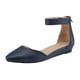 thumbnail image 1 of Zapatos DREAM PAIRS AMIGA Navy Flats con Cuña Baja y Correa al Tobillo, 1 of 8