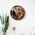 thumbnail image 4 of 14 Inch Wall Clock Battery Operated Silent Clock Decorative for Office, Kitchen, Outdoor, Living Room，Roaring Lion Animal Exquisite, 4 of 4