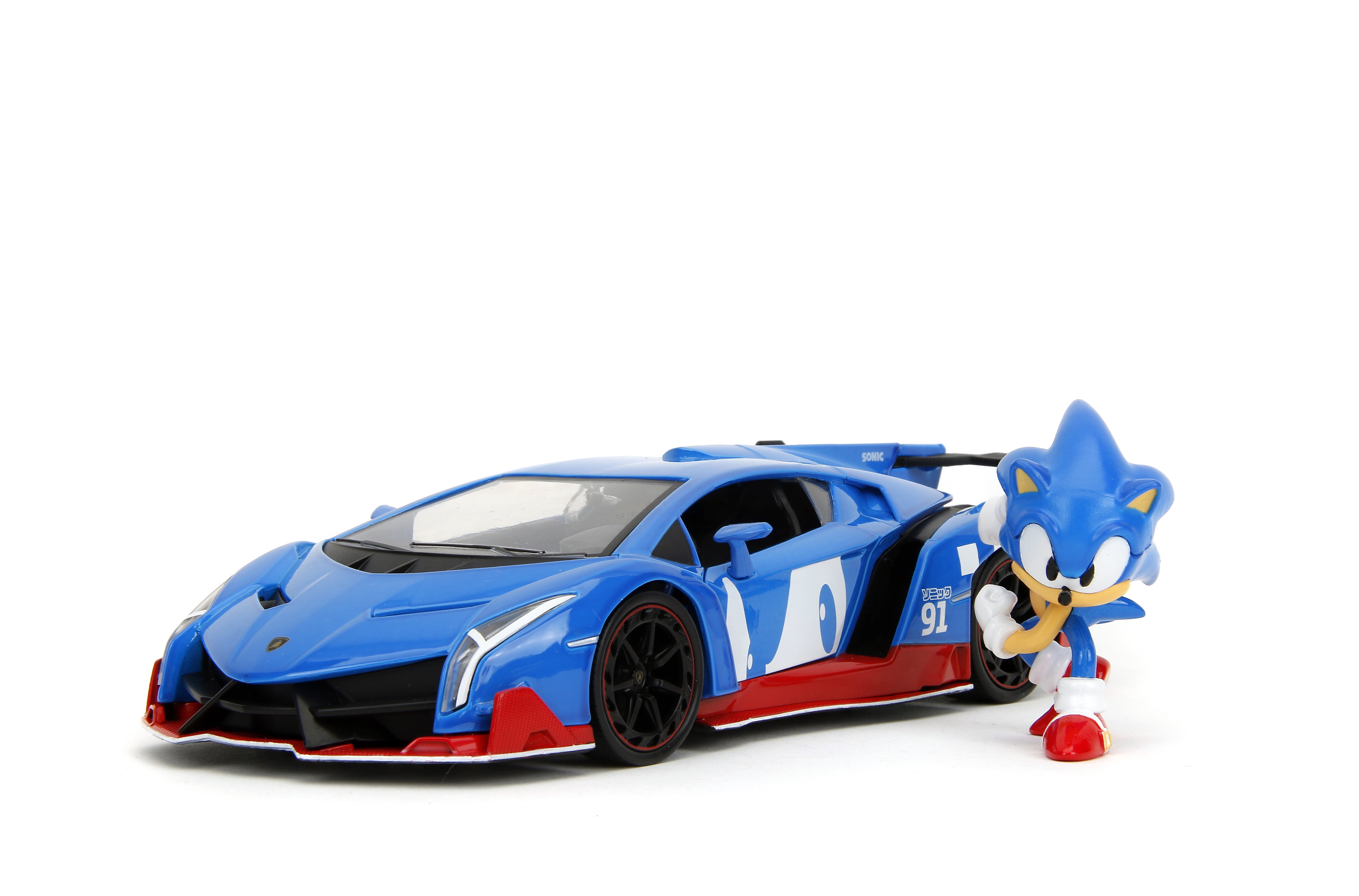 Sonic The Hedgehog Lamborghini Veneno 1:24 Scale Exclusive Diecast Vehicle
