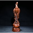 thumbnail image 3 of chinese wood carving wooden carved crane statues indoor home decor Heron sculpture Figurines figurines for interior Decoration, 3 of 4