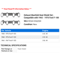 thumbnail image 2 of Exhaust Manifold Heat Shield Set - Compatible with 1965 - 1976 Ford F-100 1966 1967 1968 1969 1970 1971 1972 1973 1974 1975, 2 of 2