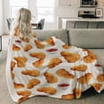 thumbnail image 5 of Verolix Nuggets Throw Blanket 50 x 40 Inch, Soft Flannel Fleece Lightweight Decorative Blanket for Couch Sofa Bed, 5 of 5