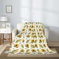 thumbnail image 2 of Disketp Corn Sunflowers Cozy Flannel Fleece Throw Blanket: Has a velvety texture for All Seasons - Perfect for Women, Men, & Kids"50"x40", 2 of 6