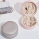 thumbnail image 4 of Personalized Travel Makeup Case with & Birth Flower Design, Portable Jewelry Organizer A, 4 of 5