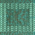 thumbnail image 1 of Ahgly Company Indoor Square Abstract Turquoise Blue Modern Area Rugs, 5' Square, 1 of 4