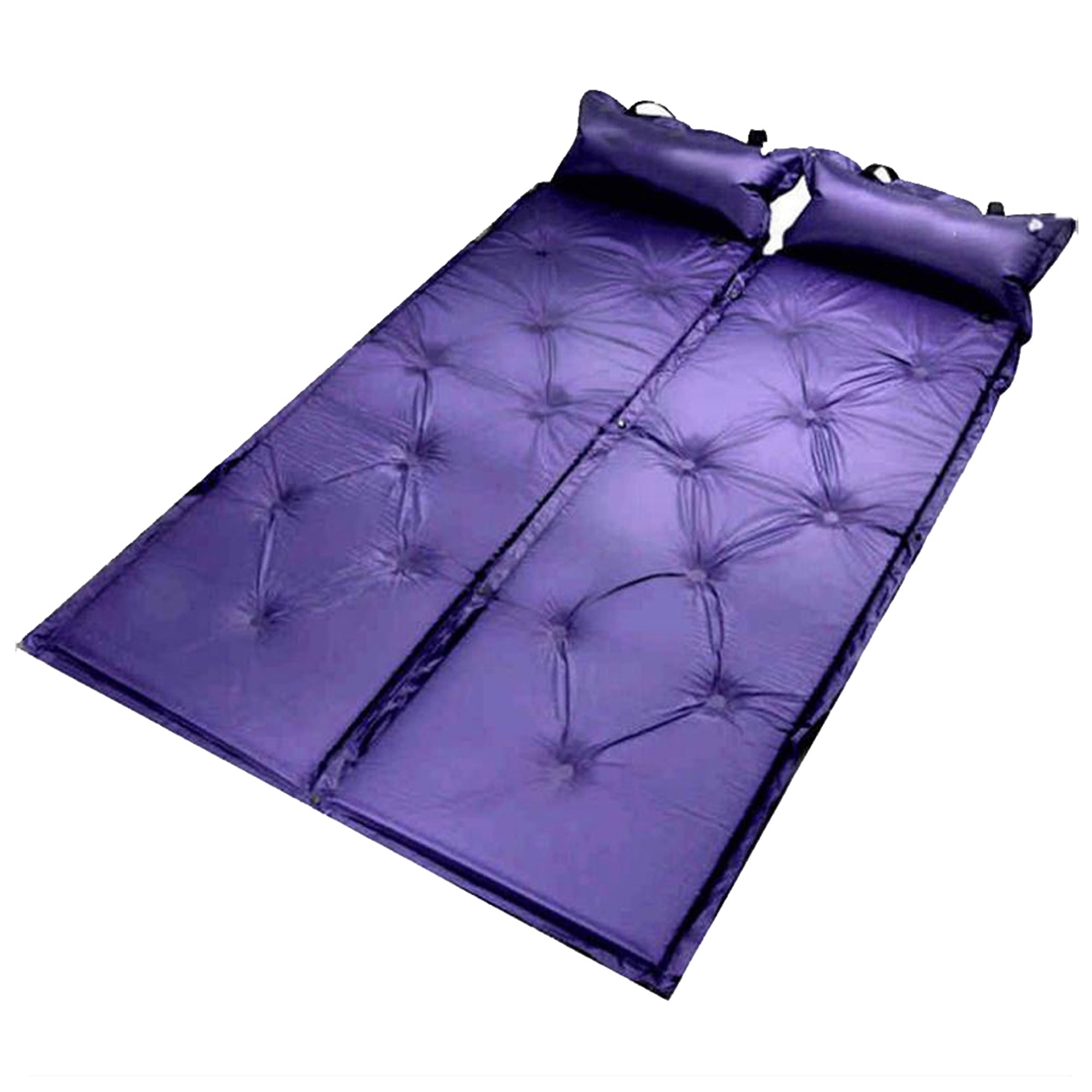 DOUBLE OR SINGLE SELF INFLATING MEMORY FOAM SLEEPING FLOOR MAT CAMP AIRBED BED 