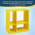 thumbnail image 5 of VibrantEcho - Katelyn 4-Cube Open Bookcase, Kids Toy Storage Shelf Organizer (Yellow), 5 of 13