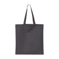 thumbnail image 2 of Q-Tees - Economical Tote - QTB - Charcoal - Size: One Size, 2 of 2