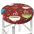 thumbnail image 3 of Haiem Coffee Cups Cushion Round Bar Chair Seat Cover Bar Chair Cushion Covers Elastic Washable Bar Chair Cover,Protects from Scratches and Stains-14 inch, 3 of 7