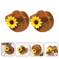 thumbnail image 2 of 2pcs Wine Bottle Hat Decors Party Stylish Wine Bottle Cowboy Hat Ornaments, 2 of 4