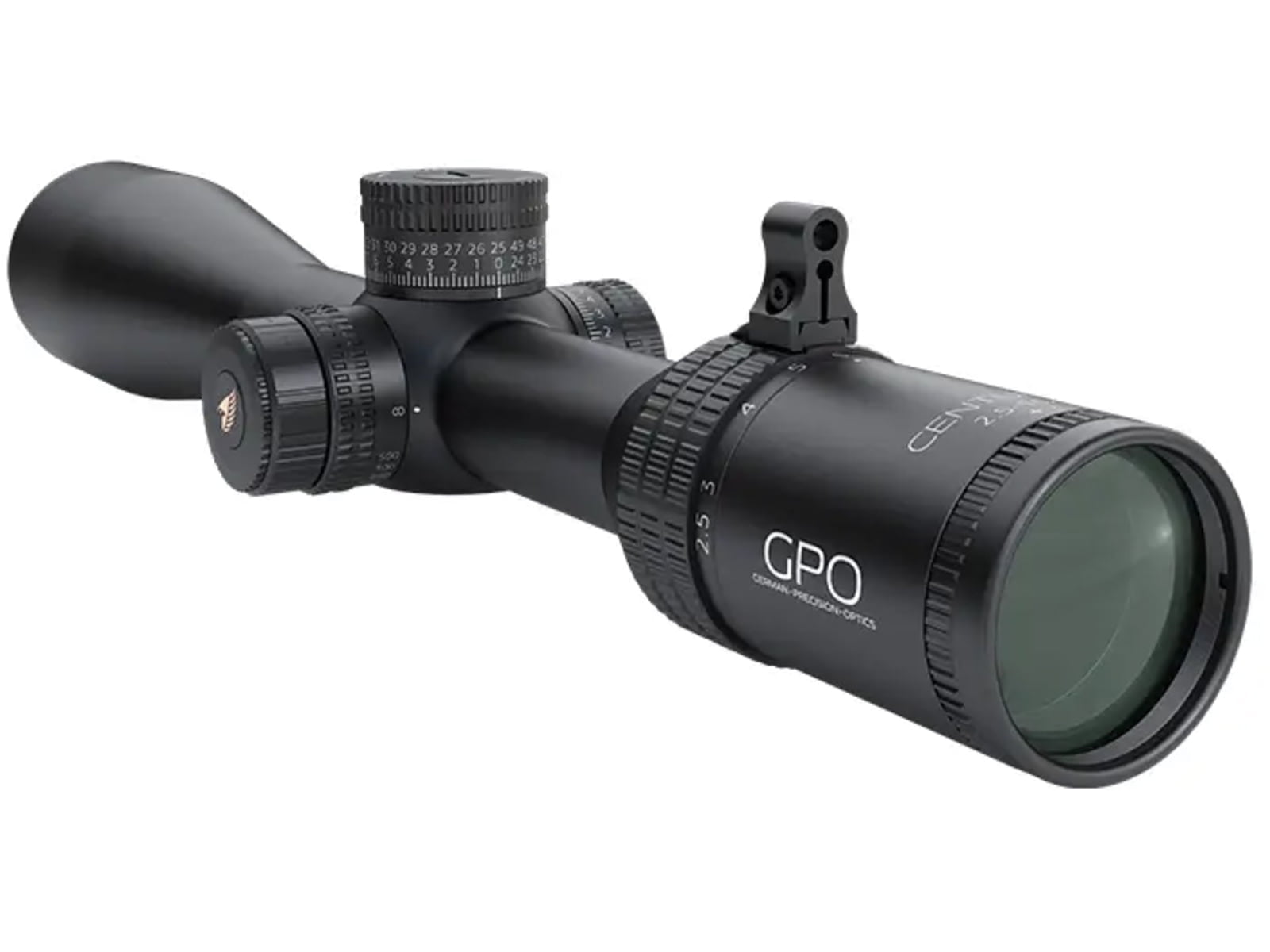 German Precision Optics Centuri 2.5-15x50mm 30mm Tube Rifle Scope, Second Focal