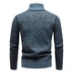 thumbnail image 5 of pstuiky camisa de manga larga para hombre, Suéter informal de manga larga con cuello alto y cremallera gruesa y sólida para hombre Tops de talla grande para hombre l, 5 of 5