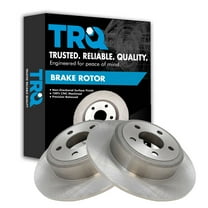 TRQ Rear Brake Rotors Set Solid Fits Select 2005-2021 Chrysler 300 2009-2022 Dodge Challenger 2006-2022 Charger 2005-2008 Magnum