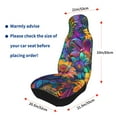 thumbnail image 4 of Honeii Psychedelic Sunflowers Print Car Seat Covers 2 Pieces, Full Set Universal Seat Covers for Cars, Waterproof Auto Seat Protectors, 4 of 7