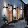 thumbnail image 2 of Matsuzay Luz de pared solar Camino al aire libre Parque Patio trasero Calzada Patio Pasarela Calle Camino Escalera Decoración Paisaje Lámpara Iluminación y accesorios Plata Matsuzay HA073601-02, 2 of 6