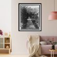 thumbnail image 3 of Historic Framed Print, Washington, D.C.. James Parmelee home. Pathway in formal garden.photo by Frances Benjamin Johnston., 17-7/8" x 21-7/8", 3 of 9