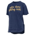 thumbnail image 2 of Women's-Pressbox  Navy Notre Dame Fighting Irish Poncho T-Shirt, 2 of 3