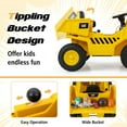 thumbnail image 7 of Infans Kids Ride on Dump Truck w/2.4G Remote Control Working Megaphone Sand Shovel, 7 of 7