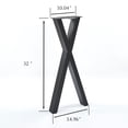 thumbnail image 2 of Home Soft Things Table Leg - X-Type - Black - 25.5*82*38CM(32"), 2 of 9