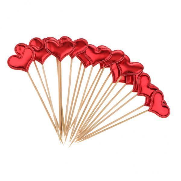 toothpick cupcake flags,cake topper,birthday ,heart cupcake pick,cake