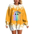 thumbnail image 6 of Godom Halloween Sweatshirts for Women Trendy Ghost Graphic Sweatshirt Oversized Crewneck Long Sleeve Fleece Pullover Sweaters, 6 of 6