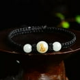 thumbnail image 6 of HOOUN 1pc Glow In The Dark Beads Round Luminous Stone Red Rope Bracelet Jewelry Gift-Ox, 6 of 9