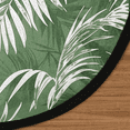 thumbnail image 3 of CURLYOOT Tropical Palm Leaves Green Plant 5.2ft Round Rug for Living Room, Large Washable Area Rug, Non Slip Floor Mat Indoor Rugs for Bedroom, Dining Room, Offices, Entryway, 3 of 7