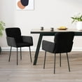 thumbnail image 1 of vidaXL Dining Chairs 2 pcs Black Velvet, 1 of 5