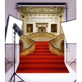 thumbnail image 2 of EREHome Polyester Fabric European Retro Interior Design Backdrop 5x7ft Photo Frames Red Carpet Handrail Wall Photography Background Video Studio Props Children Baby Kids Portraits, 2 of 3