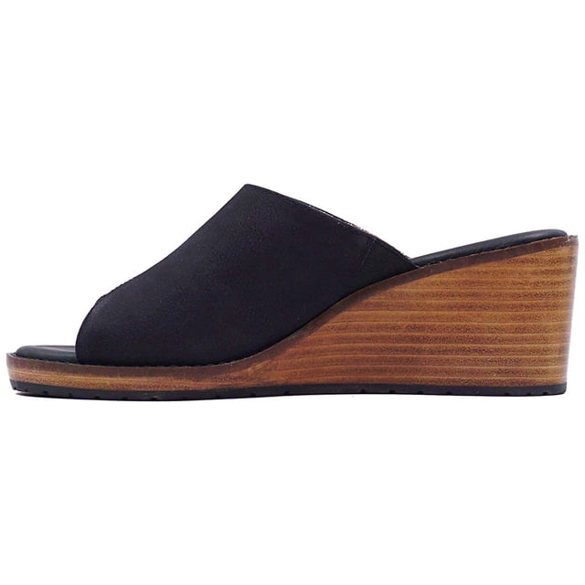 Pendleton Womens Arcata Wedge Sandals, Black, 9.5 B(M) US